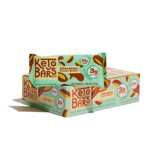Keto Bars - Chocolate Peanut Butter (Box of 10)