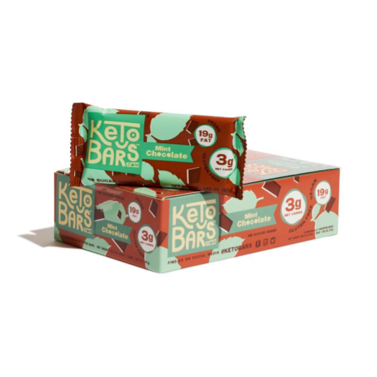Keto Bars - Chocolate Mint (Box of 10)